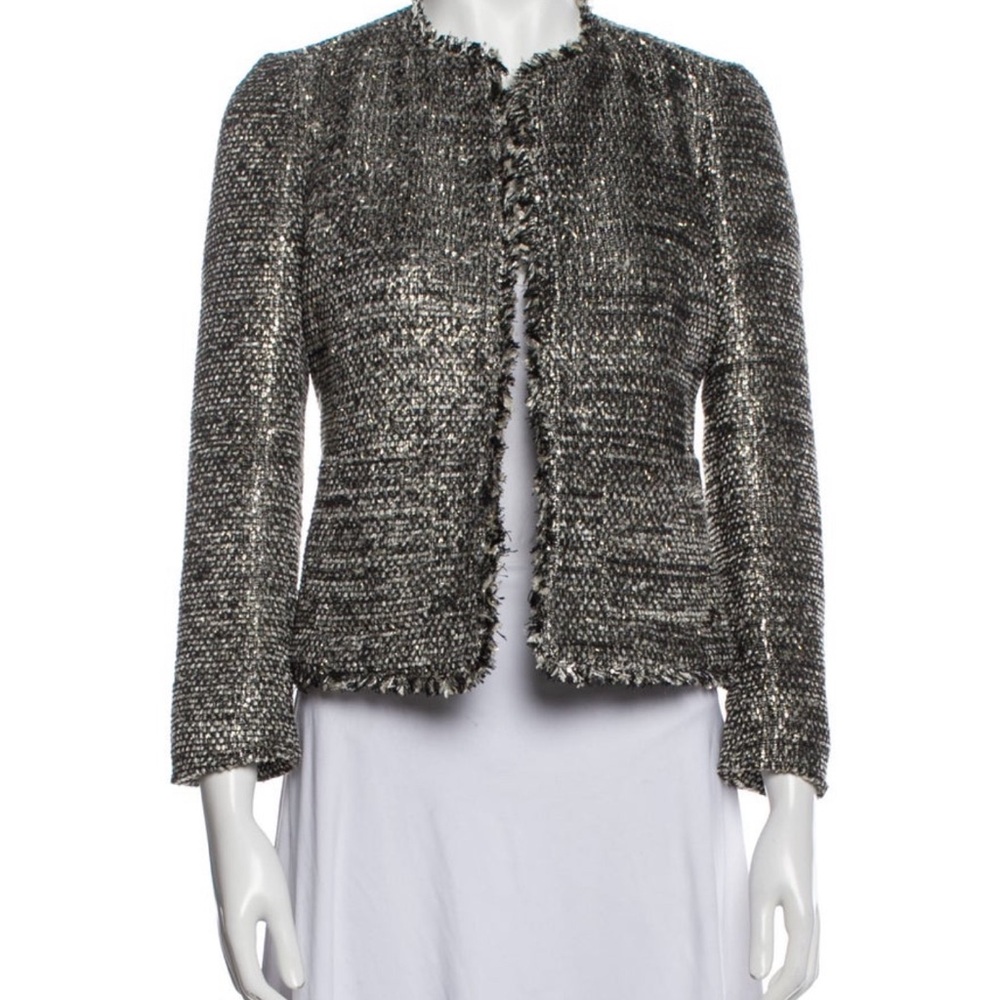 Kate Spade New York Tweed Tinsel Jacket Size 2